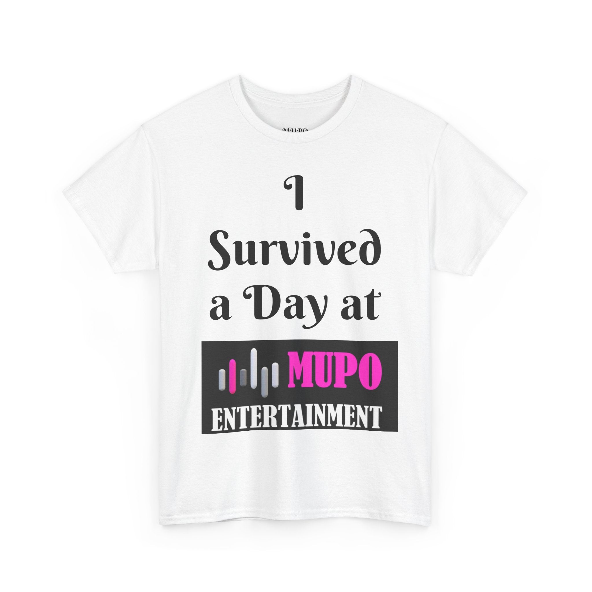 I Survived a Day at MUPO Unisex Heavy Cotton Tee