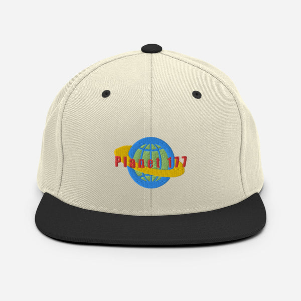 Planet 177 Embroidered Snapback Hat