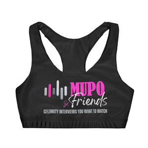 MUPO and Friends Girls' Double Lined Seamless Sports Bra