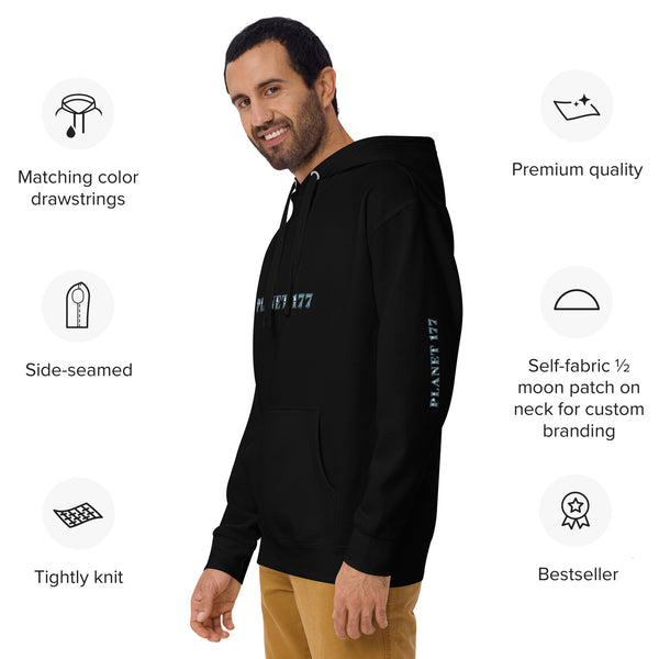 Planet177 1940 Mercury Hot Rod On Back Hoodie